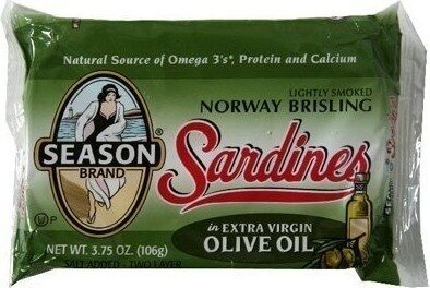 Season brisling sardines in pure olive oil - Product
