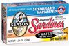 Season skinless and boneless sardines in water - Product
