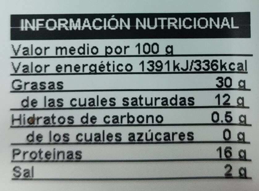 Morro de cerdo - Informació nutricional - es
