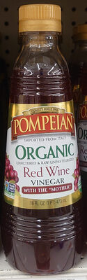 Pompeian Organic Red Wine vinegar - Produkt - en