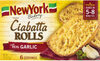 Brand old world ciabatta rolls with garlic - Product