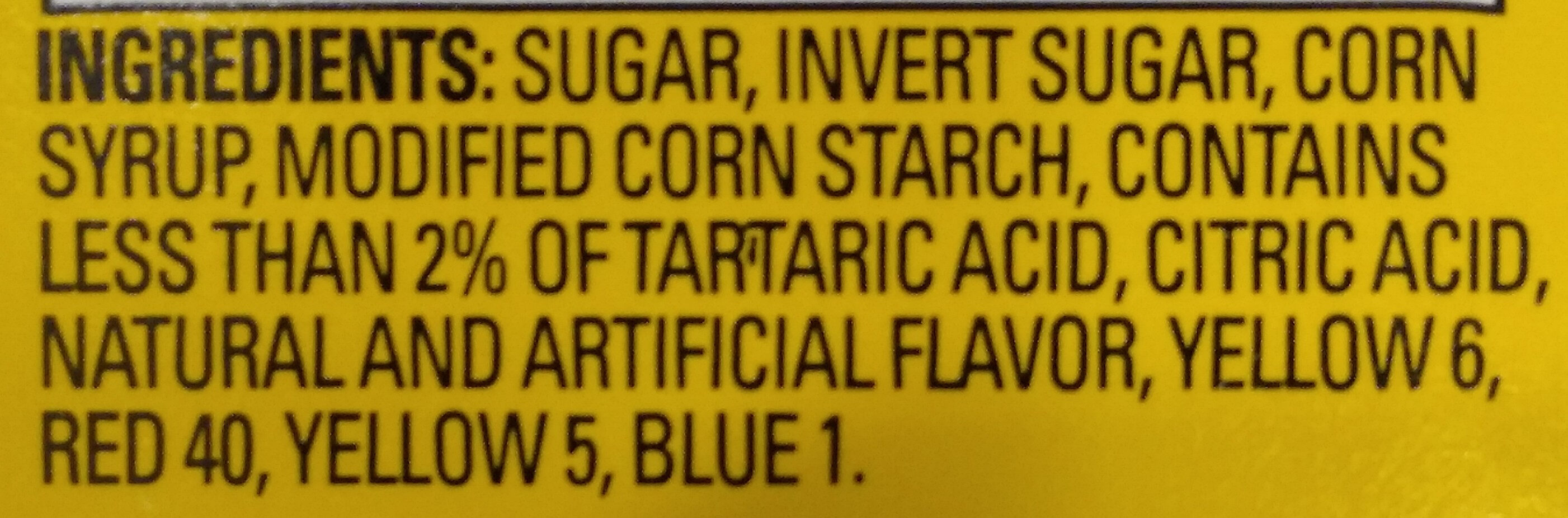 Sour Patch kids - Ingredients