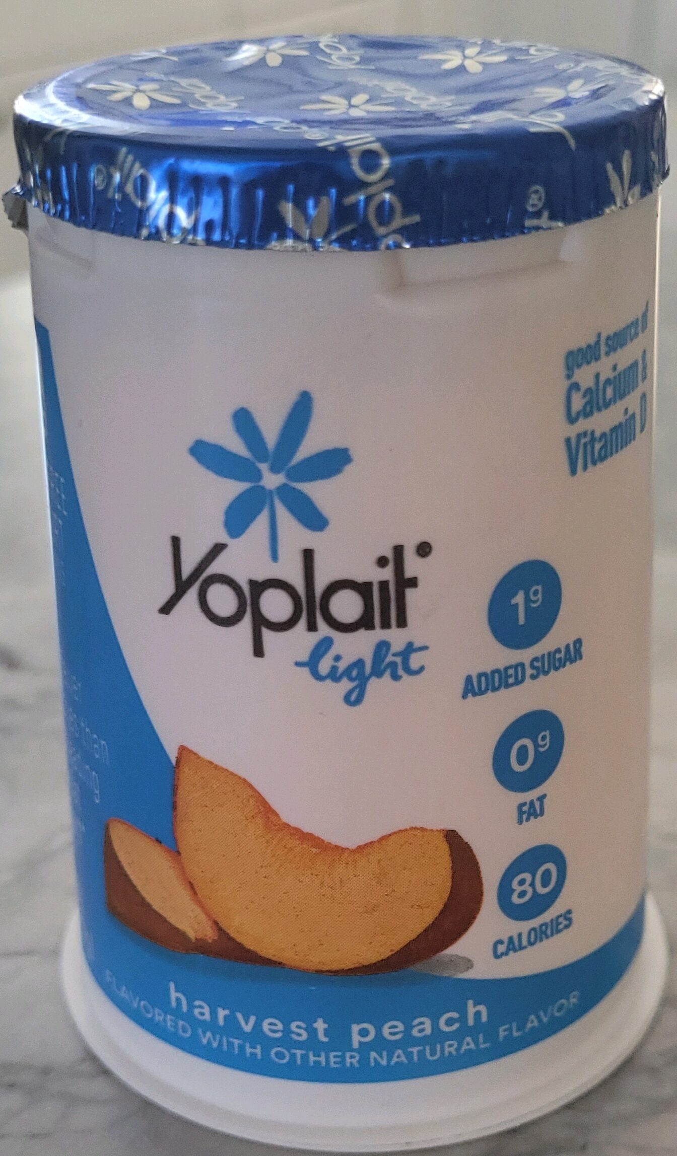 Yoplait Light Harvest Peach Fat Free Yogurt - Product