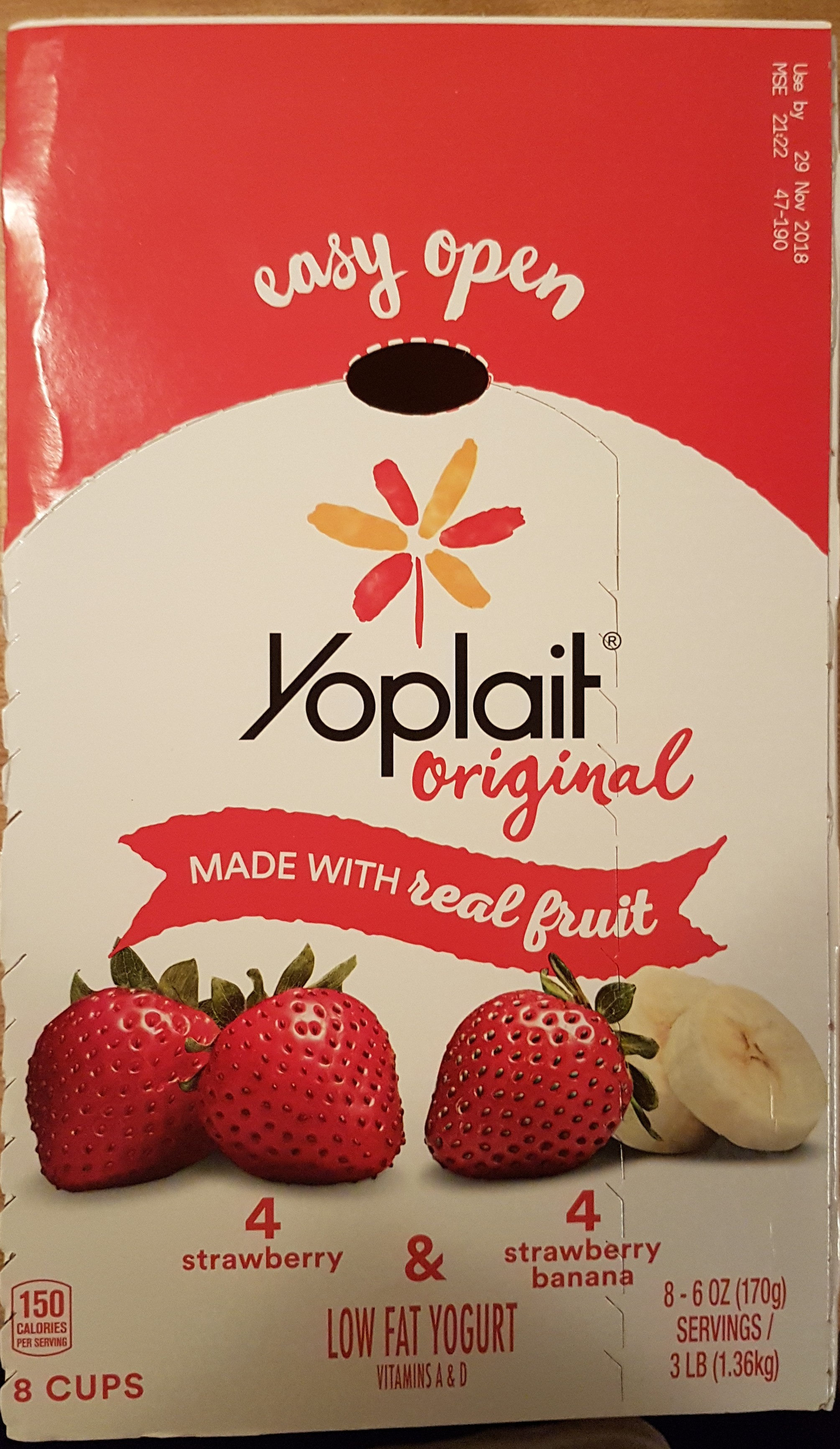 Original Variety Pack Strawberry/Strawberry Banana Yogurt - Product