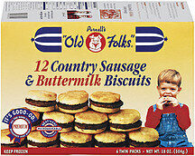 12 Country Sausage & Buttermilk Biscuits - Product