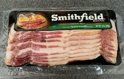 Calories in  Smithfield Bacon - Thick Cut - Naturally Applewood Smoked