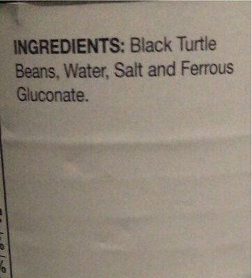 Black turtle beans - Nutrition facts