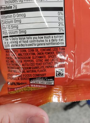 Crunchy corn kernels - Ingredients