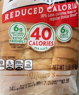Premium Italian Bread, Reduced Calorie - Product