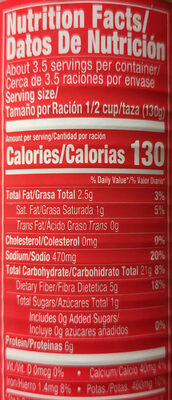 Authentic Refried Beans - Nutrition facts