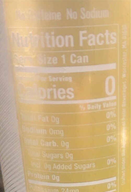 Tonic water - Nutrition facts