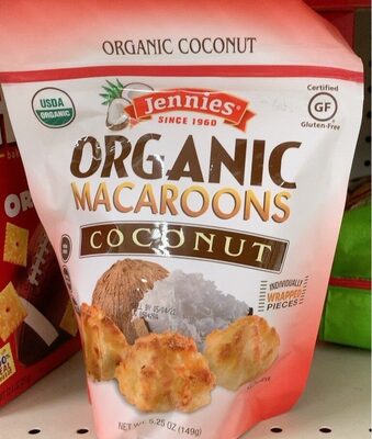 Organic coconut macaroons, coconut - Producto - en