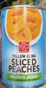 Yellow cling sliced peaches - Product