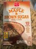 Maple & brown sugar instant oatmeal - Produit