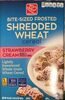 Bite-Sized Frosted Shredded Wheat Cereal Strawberry Cream - Product