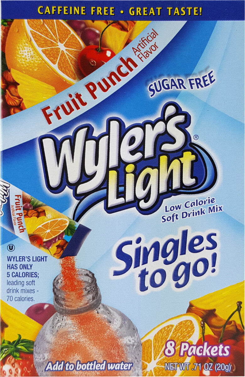 Light singles water drink mix to go powder packets - Product