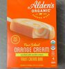 Alden's organic orange cream fruit bar - Product