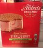 Alden's organic strawberry round sammies ice cream sandwich - Product