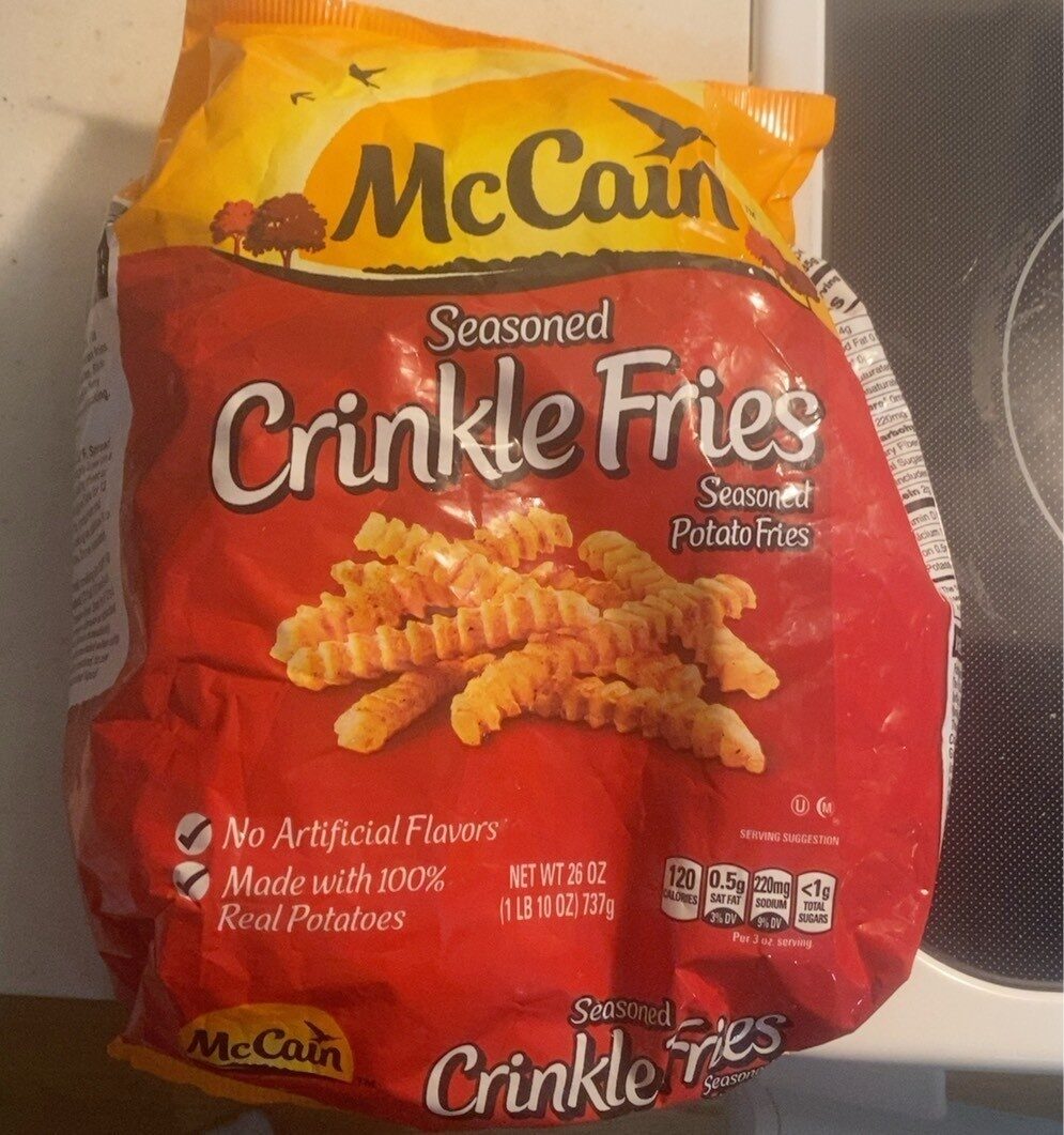 Seasoned crinkle potato fries - Product