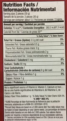 Aros de Cebolla - Información nutricional