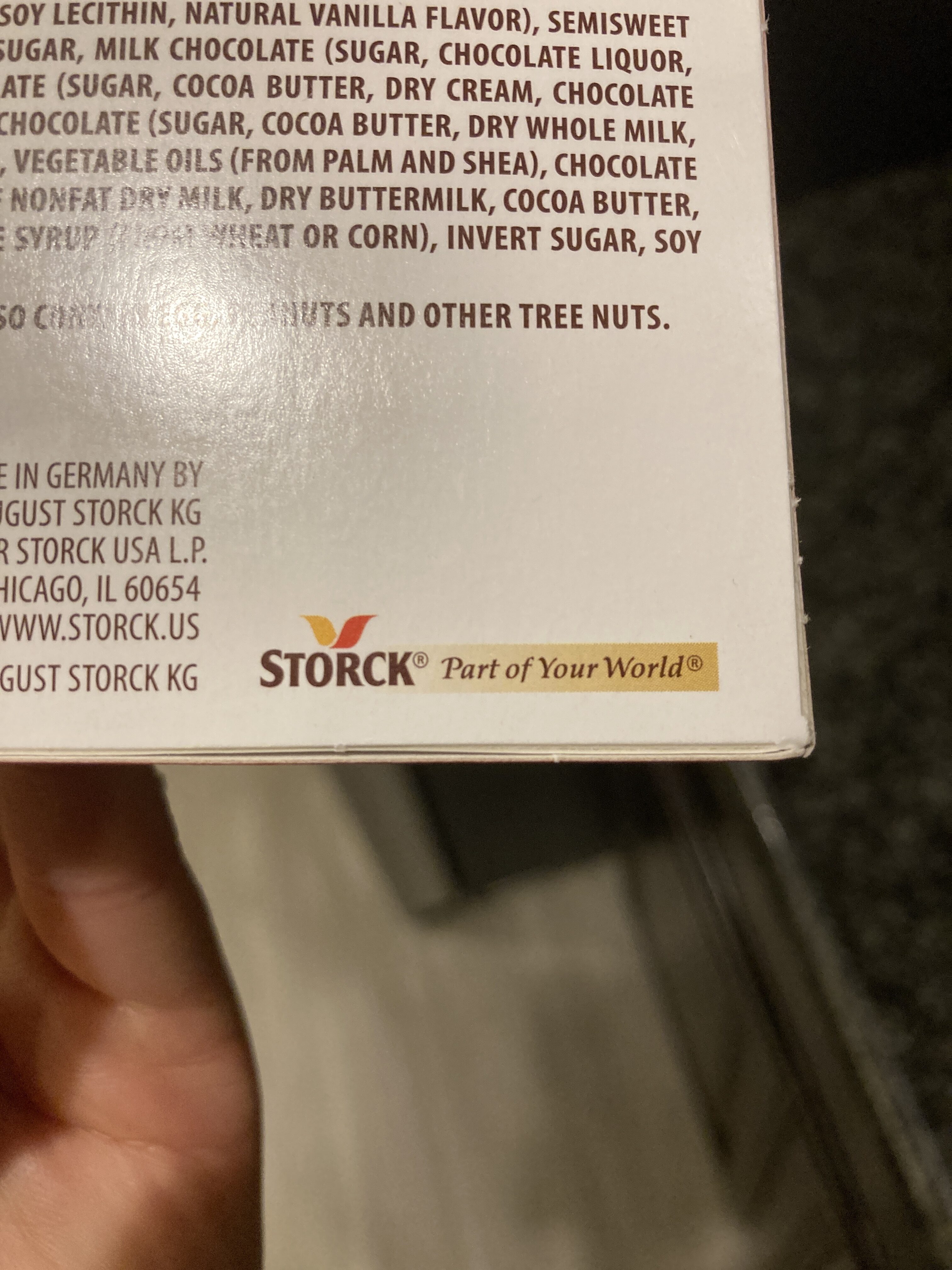 European chocolates chocolates - Recycling instructions and/or packaging information