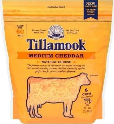 Farmstyle Cut Medium Cheddar Shredded Cheese - Produkt - en