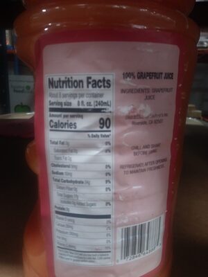 Grapefruit Juice - Ingredients