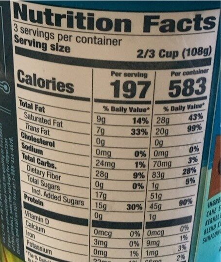 Macadamia Milk - Nutrition facts