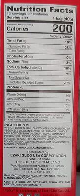 Pocky - Nutrition facts