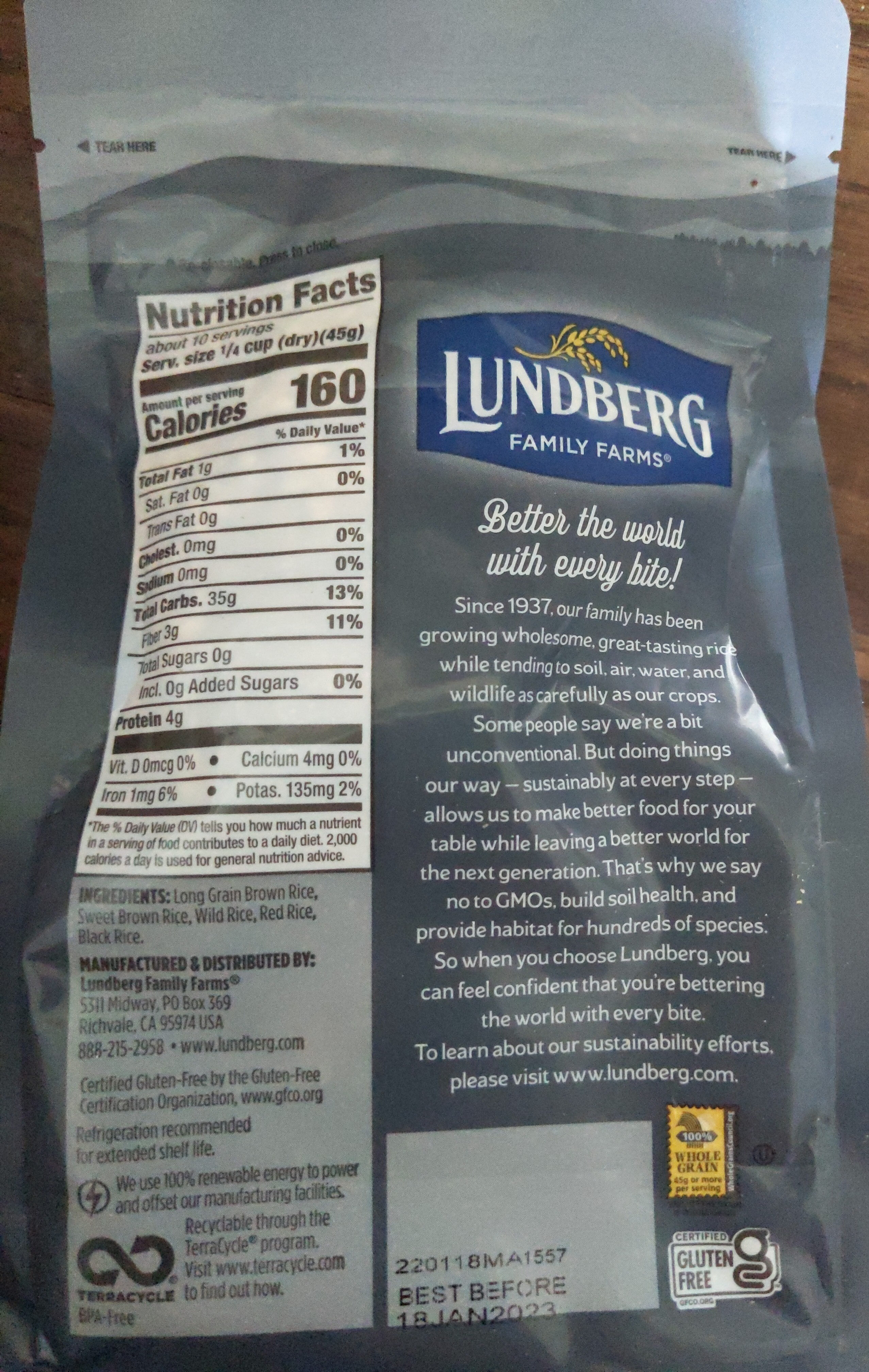 Lundberg Wild Blend Rice - Product