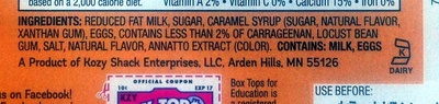 Creme Caramel Flan Snack Cups - Ingredients