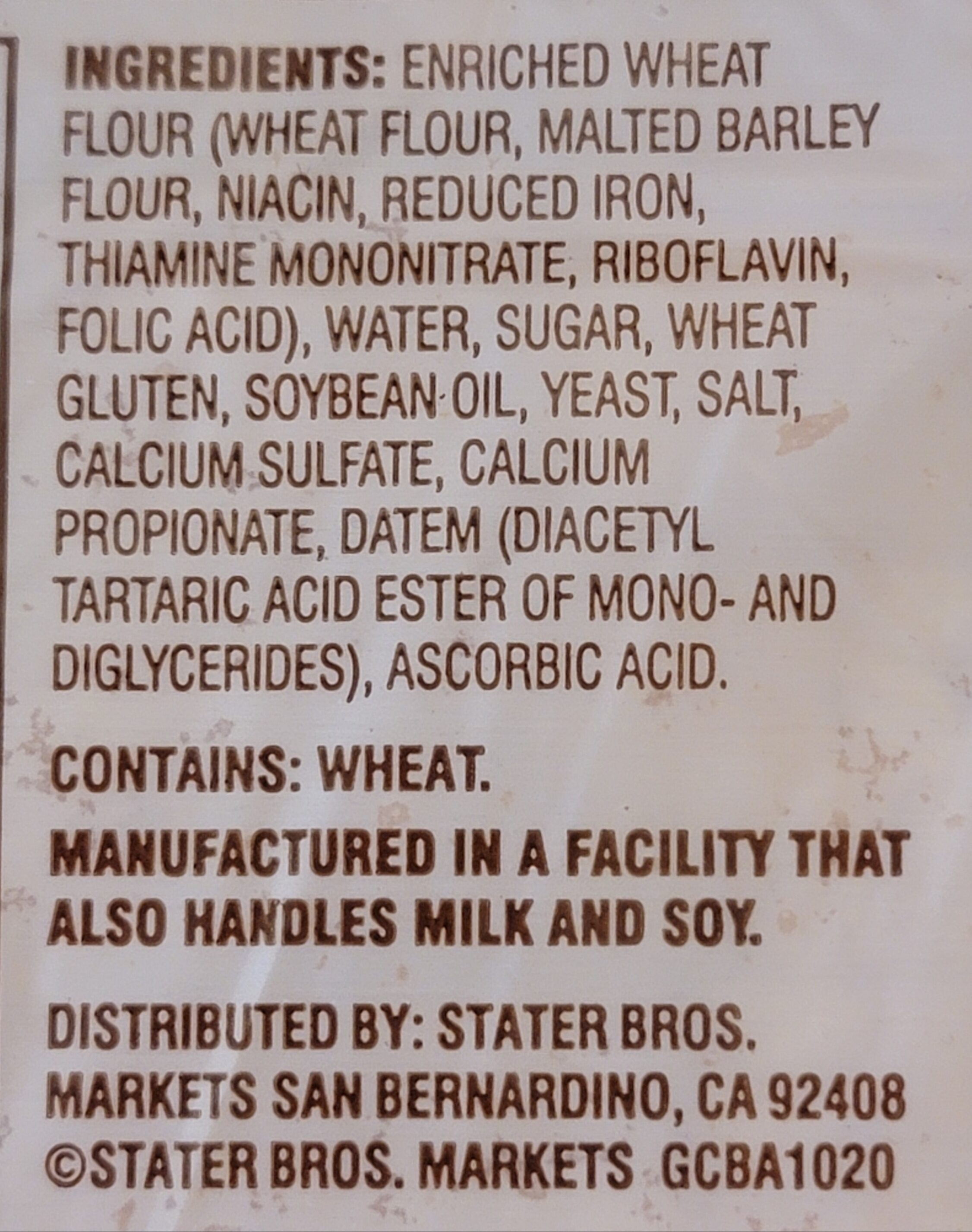 Bread - Ingredients