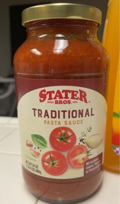Stater Bros. Markets Inc., TRADITIONAL PASTA SAUCE, TRADITIONAL, barcode: 0074175017293, has 3 potentially harmful, 1 questionable, and
    1 added sugar ingredients.