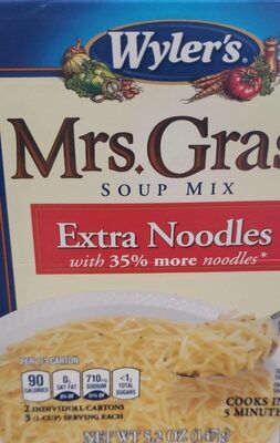 Calories in Wyler'S Extra Noodles Soup Mix