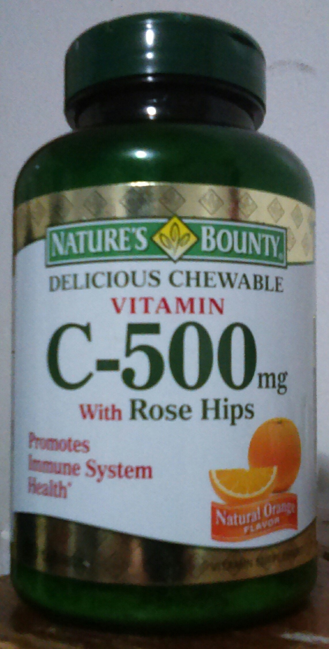 Delicious chewable vitamin C-500mg with rose hips - Product