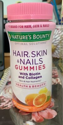 Hair,Skin&Nails gummies, barcode: 0074312791796, has 0 potentially harmful, 0 questionable, and
    0 added sugar ingredients.