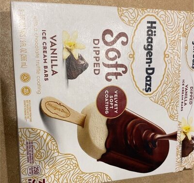 The Haagen-dazs Company, Inc., VANILLA SOFT DIPPED ICE CREAM BARS, VANILLA, barcode: 0074570457885, has 1 potentially harmful, 2 questionable, and
    1 added sugar ingredients.