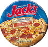 Rising crust three meat frozen pizza - Producto
