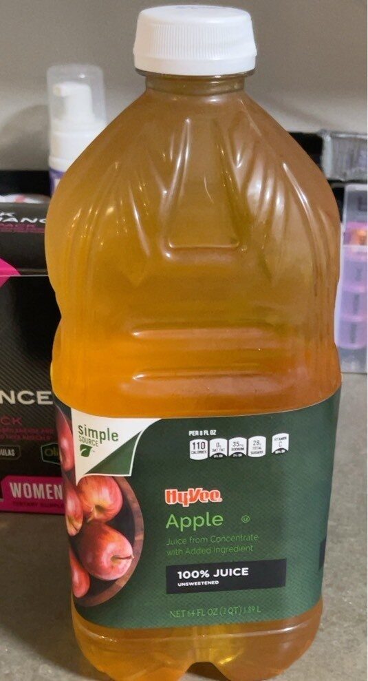 100% Apple Juice From Concentrate With Added Ingredient - Product