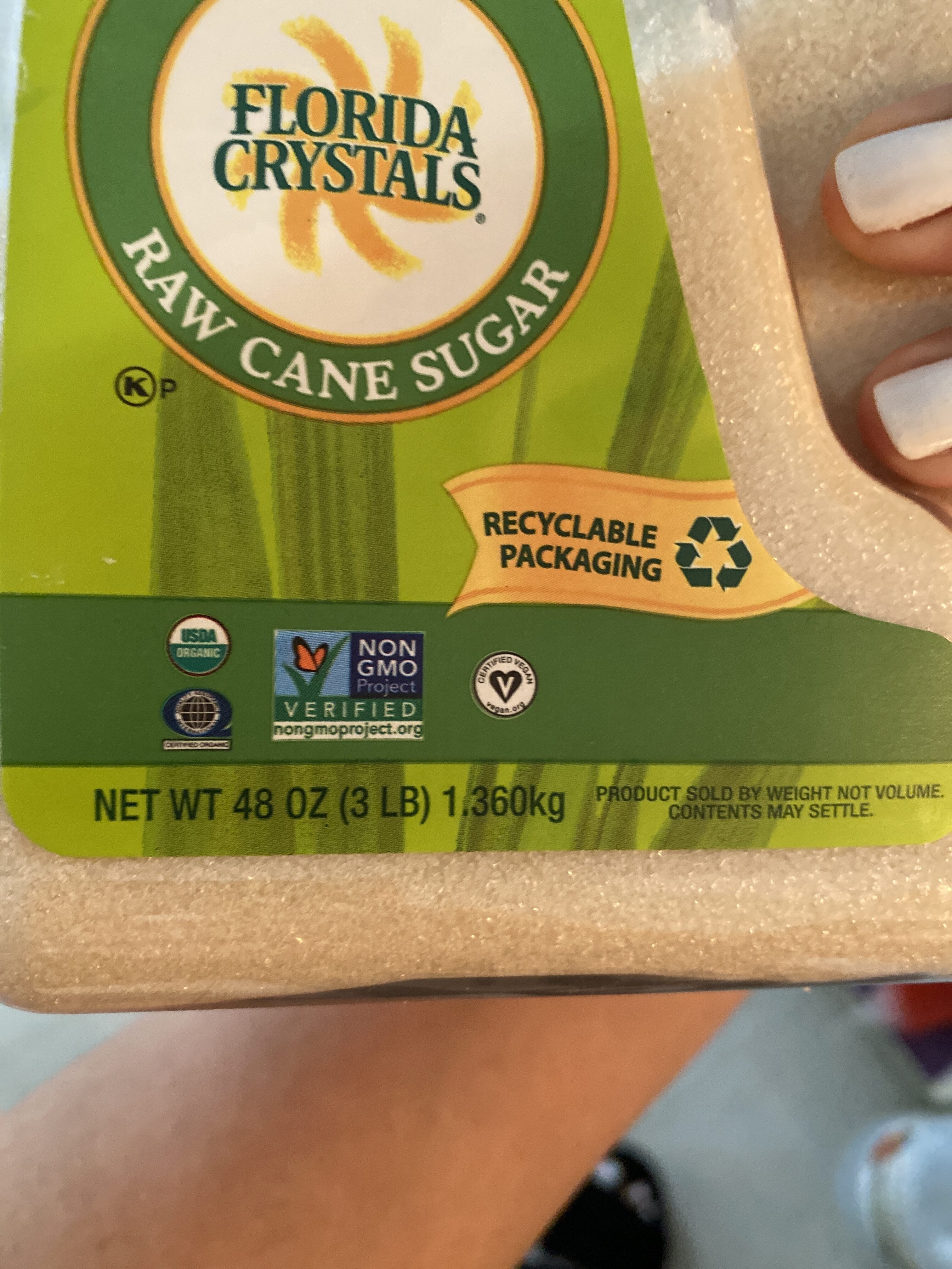 Organic raw cane sugar - Instrucciones de reciclaje y/o información de embalaje - en