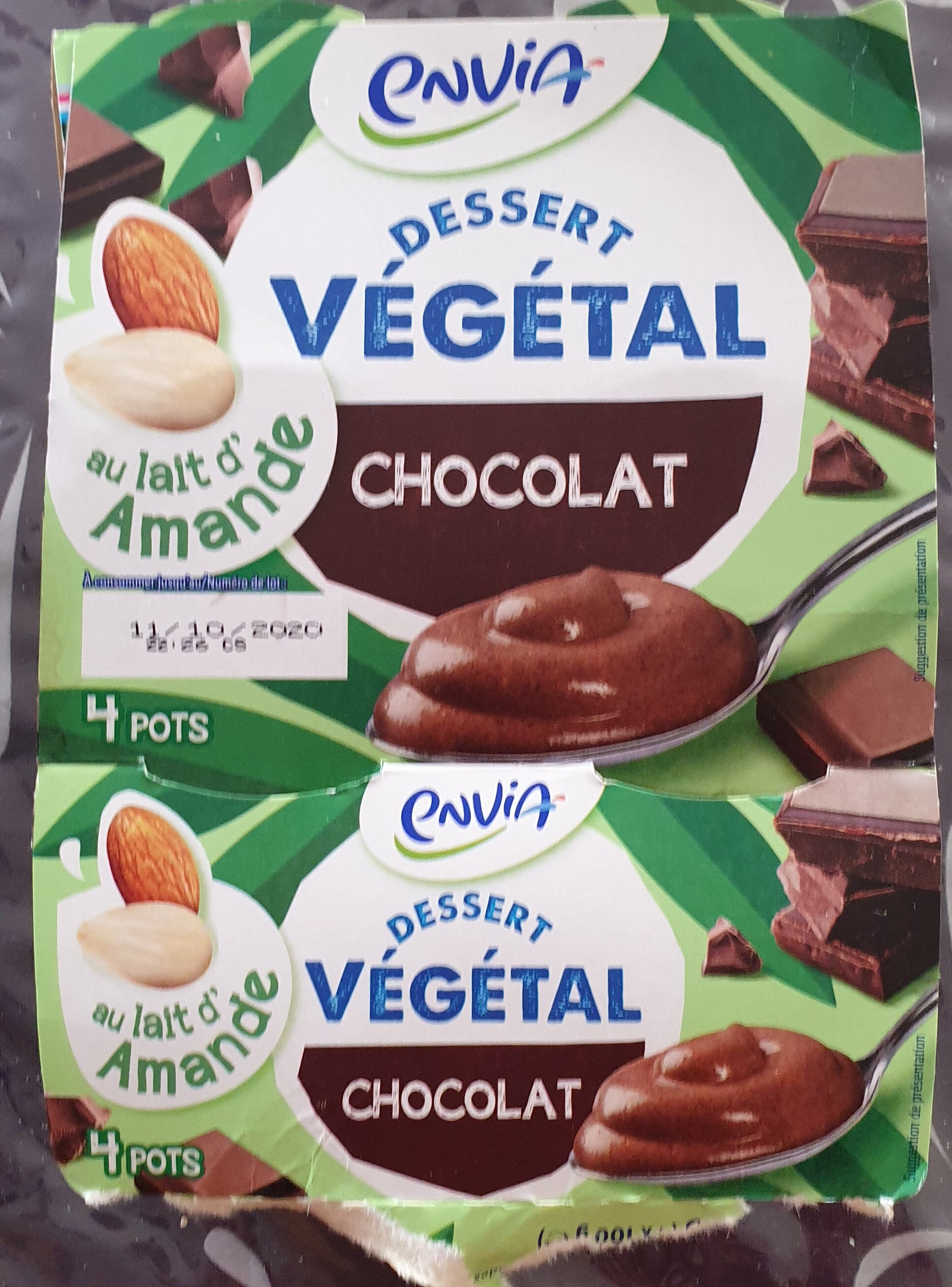 dessert végétal chocolat lait d'amandes - Product - fr