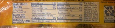 Toasty Sandwich Crackers - Nutrition facts