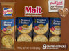 Malt crackers with real peanut butter sandwich - Product