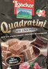 Quadratini dark chocolate bite size wafer cookies, dark chocolate - Product