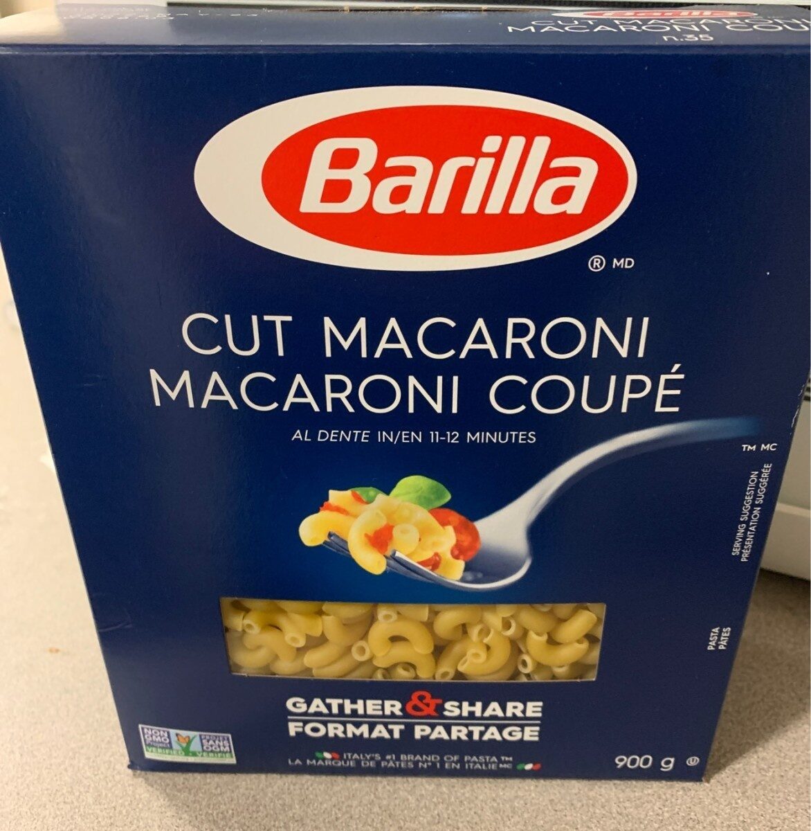 Macaroni coupé - Produit