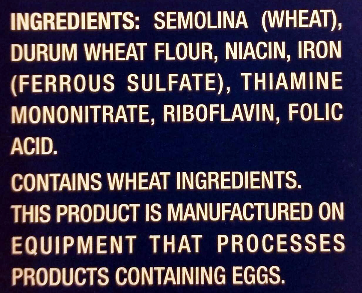 Rotini - Ingredients