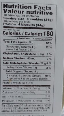 Denmark Cookies - Nutrition facts