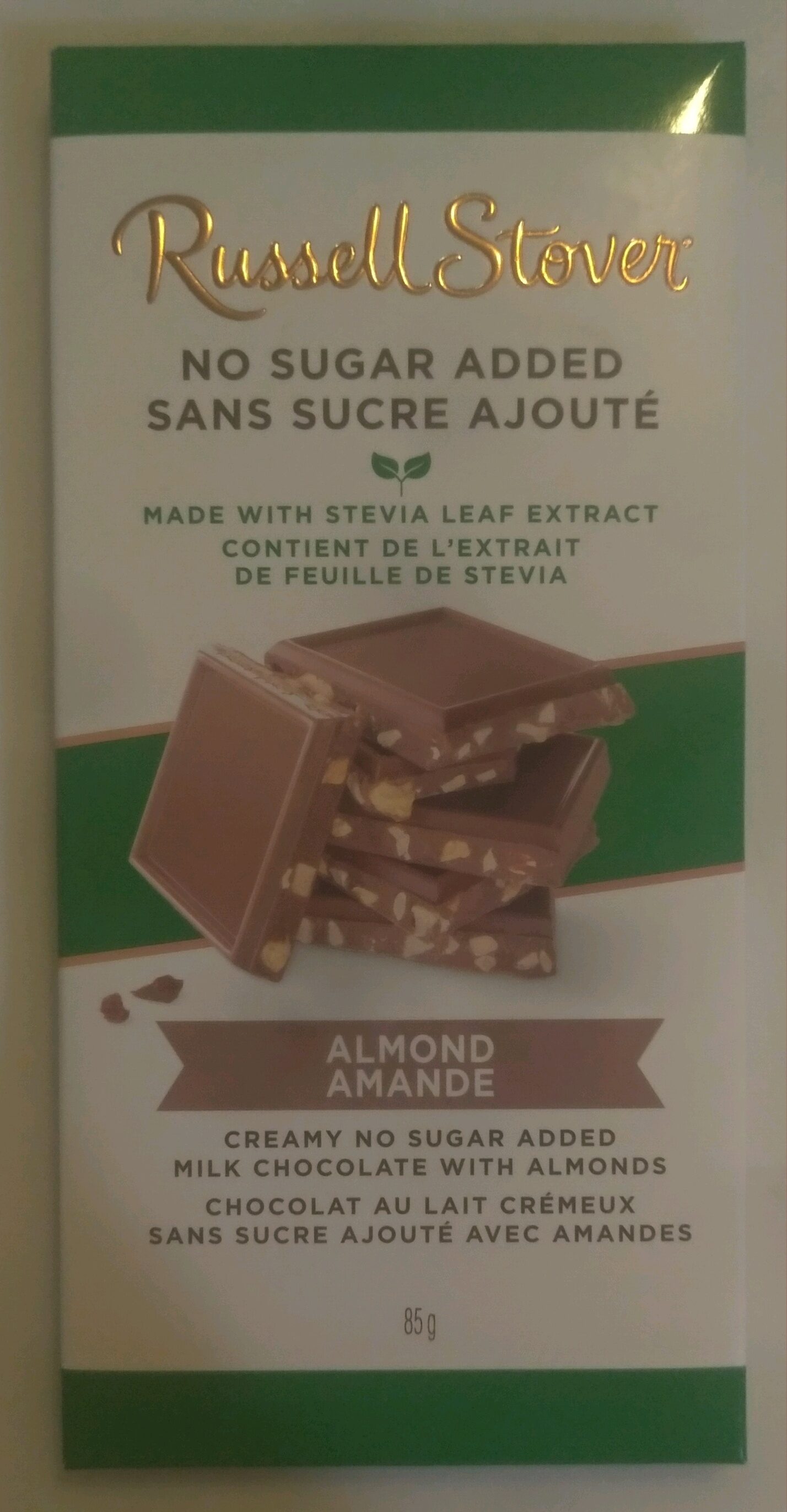 No Sugar Added Almond Milk Chocolate - Produit
