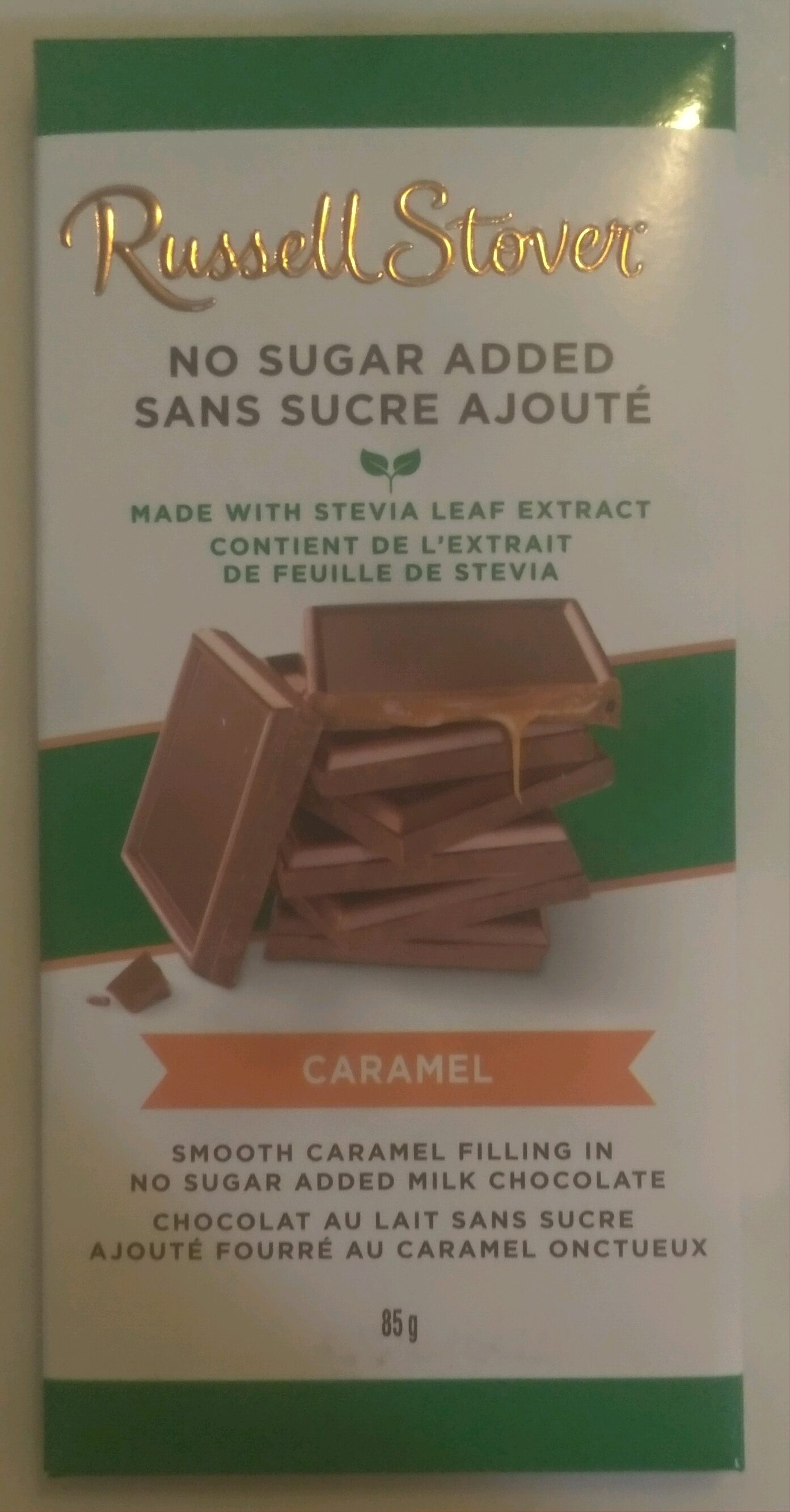 Caramel No Sugar Added Milk Chocolate - Produit