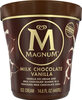 Ice cream for a creamy frozen dessert milk chocolate - Product